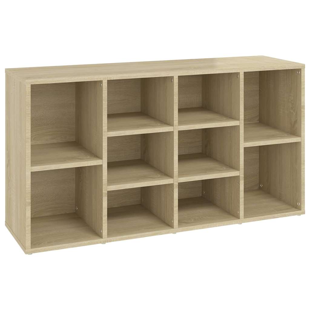 sonoma tölgy színű szerelt fa cipőtároló pad 103 x 30 x 55 cm