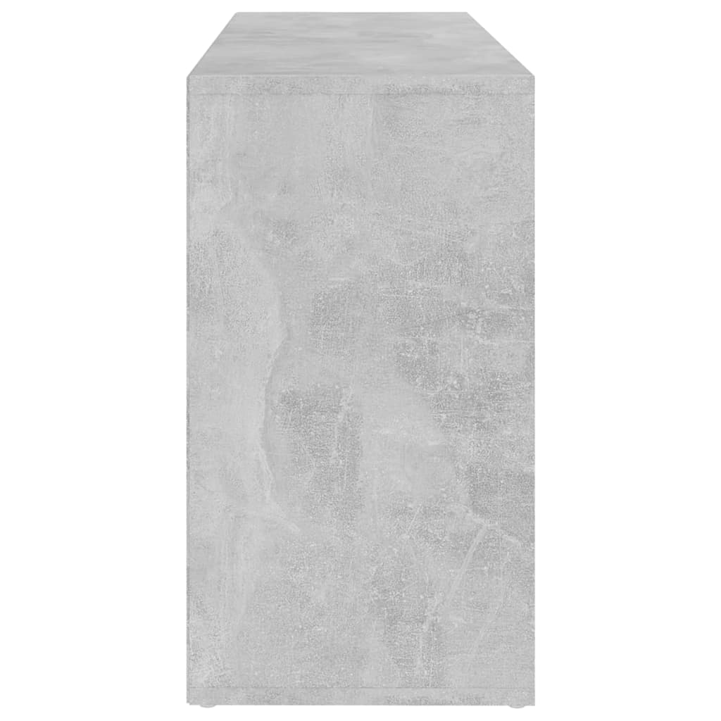 betonszürke szerelt fa cipőtároló pad 103 x 30 x 55 cm