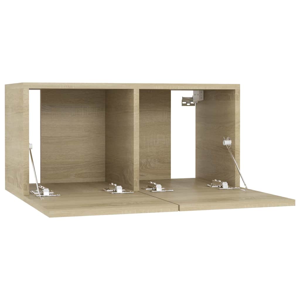 2 db sonoma tölgy függő TV-szekrény 60 x 30 x 30 cm