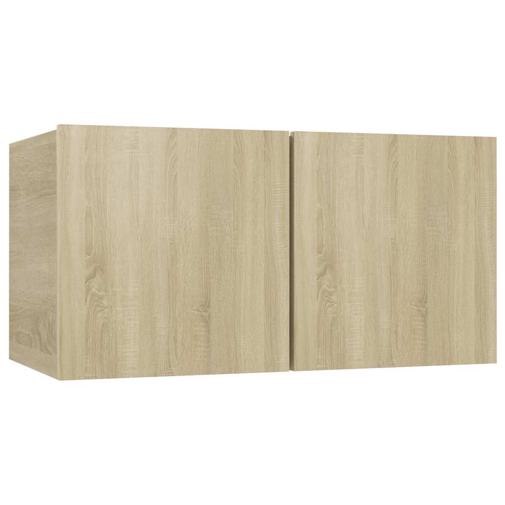 3 db sonoma tölgy függő TV-szekrény 60 x 30 x 30 cm