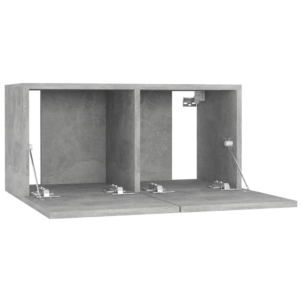 betonszürke függő TV-szekrény 60 x 30 x 30 cm