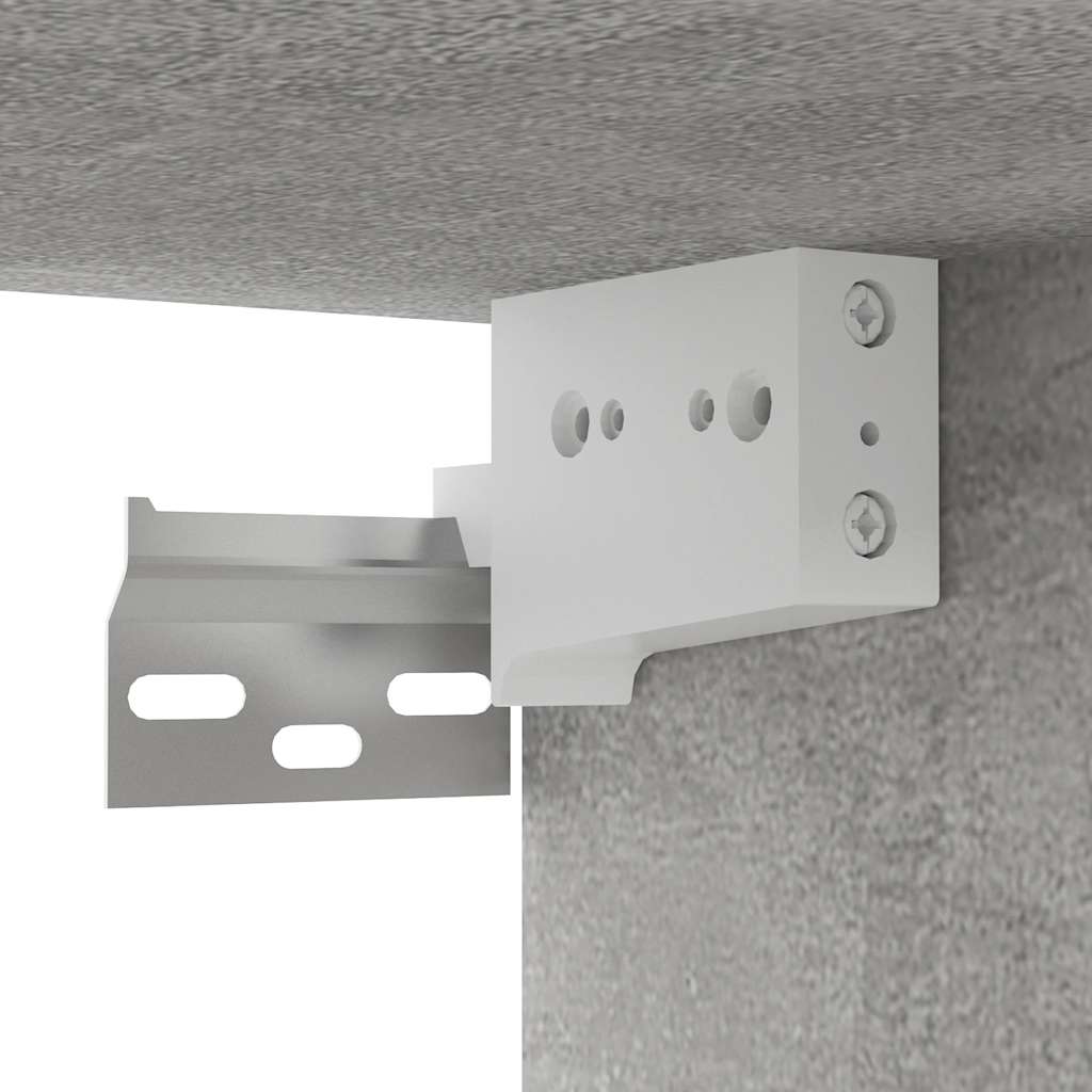 3 db betonszürke függő TV-szekrény 60 x 30 x 30 cm