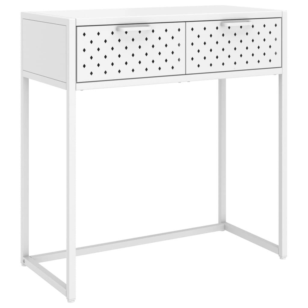 fehér acél tálalóasztal 72 x 35 x 75 cm