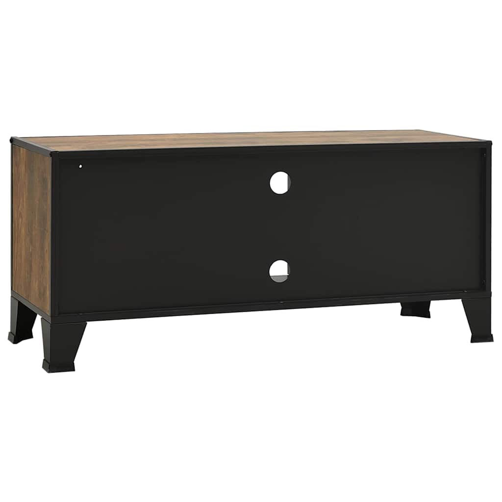 rusztikus barna fém és MDF TV-szekrény 105 x 36 x 47 cm