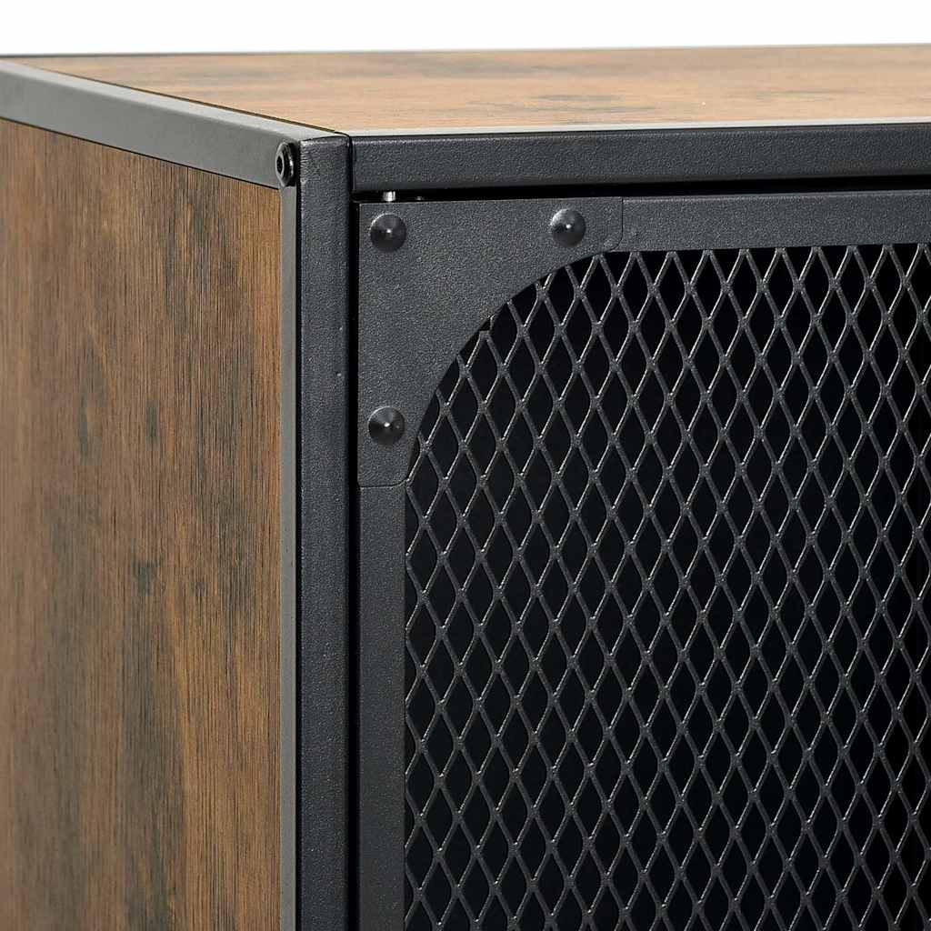 rusztikus barna fém és MDF TV-szekrény 105 x 36 x 47 cm