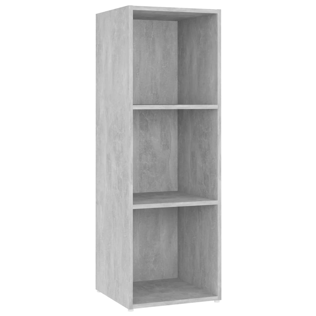 4 db betonszürke szerelt fa TV-szekrény 107 x 35 x 37 cm