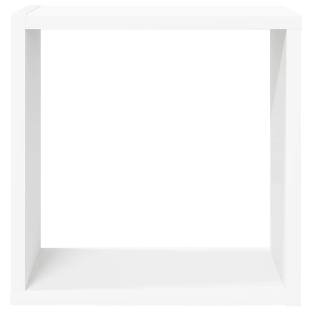 2 db fehér fali kockapolc 30 x 15 x 30 cm