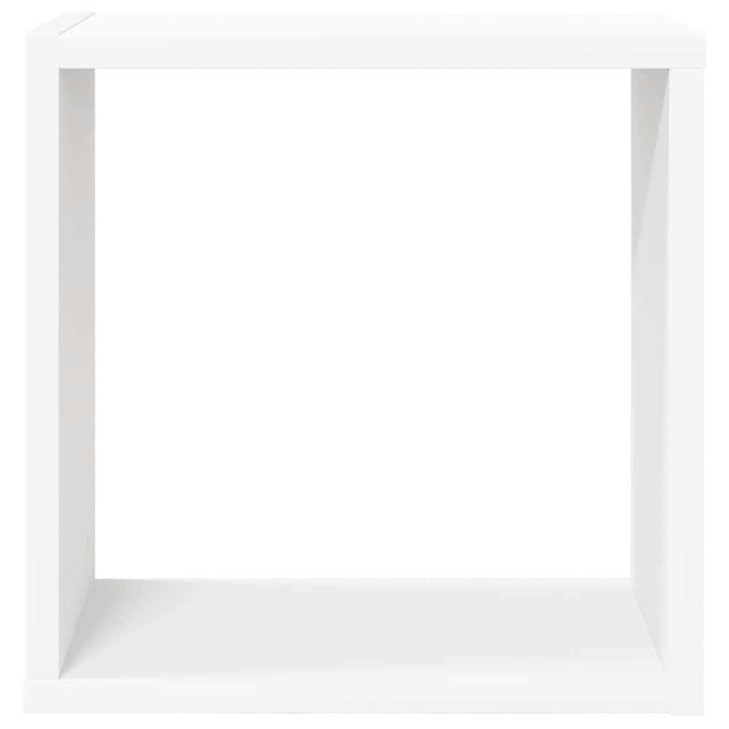 4 db fehér fali kockapolc 30 x 15 x 30 cm
