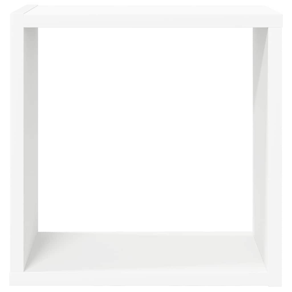 6 db fehér fali kockapolc 30 x 15 x 30 cm