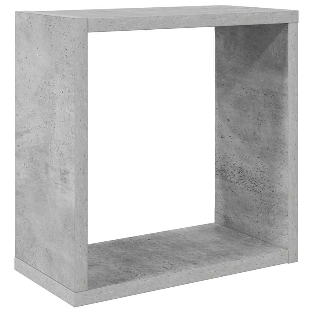 4 db betonszürke fali kockapolc 30 x 15 x 30 cm