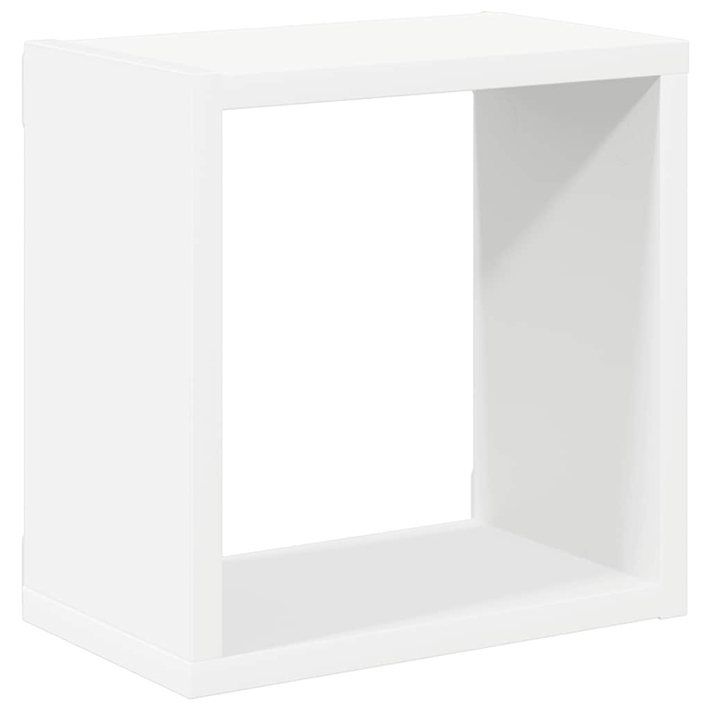 2 db fehér fali kockapolc 26 x 15 x 26 cm