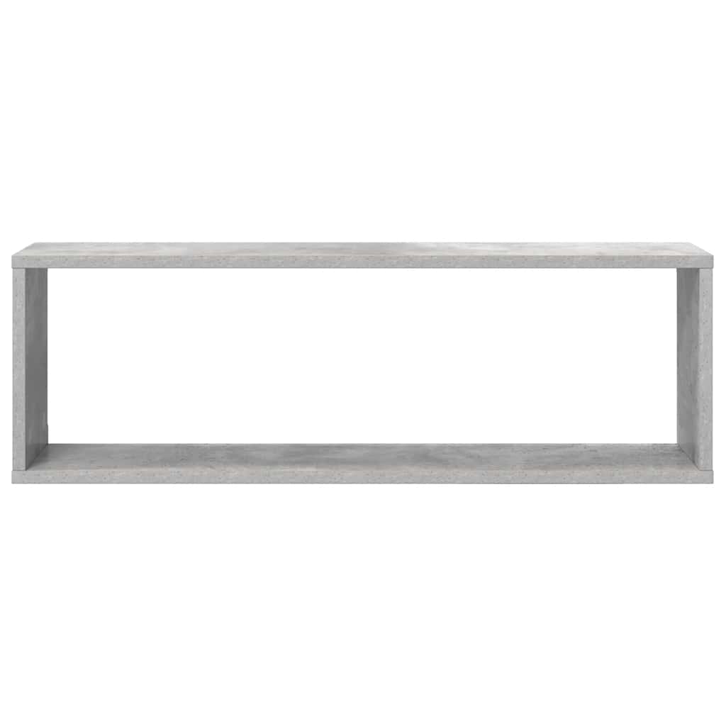 4 db betonszürke szerelt fa fali kockapolc 80 x 15 x 26,5 cm
