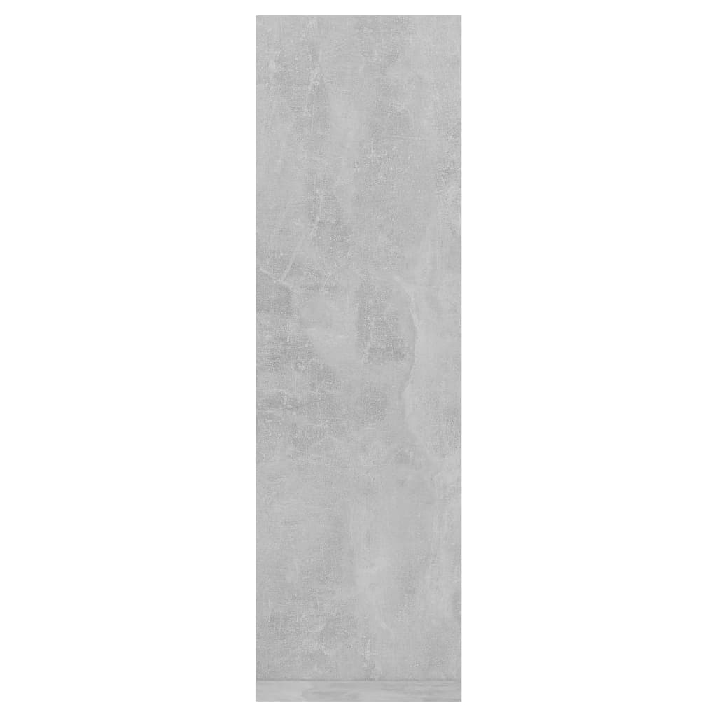 2 db betonszürke szerelt fa fali polc 50 x 15 x 50 cm