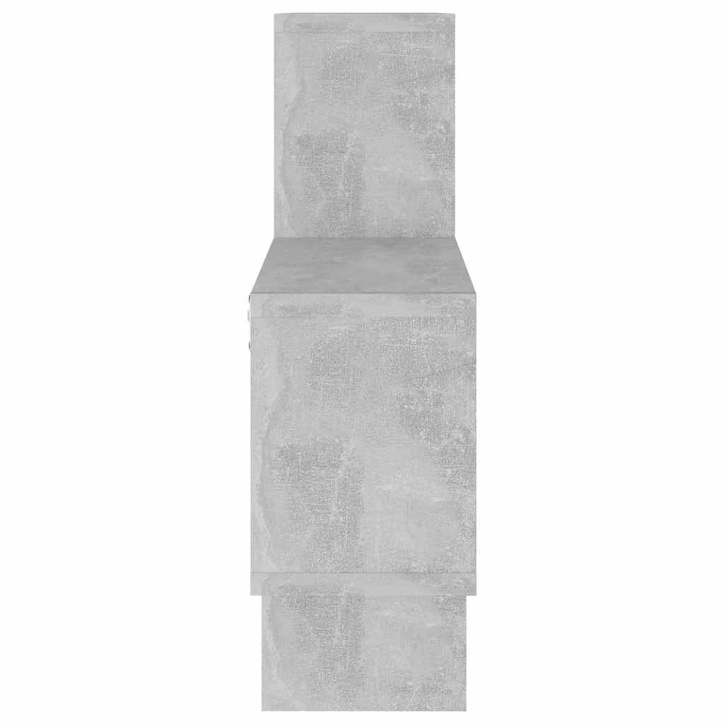 autó alakú betonszürke szerelt fa fali polc 82 x 15 x 51 cm