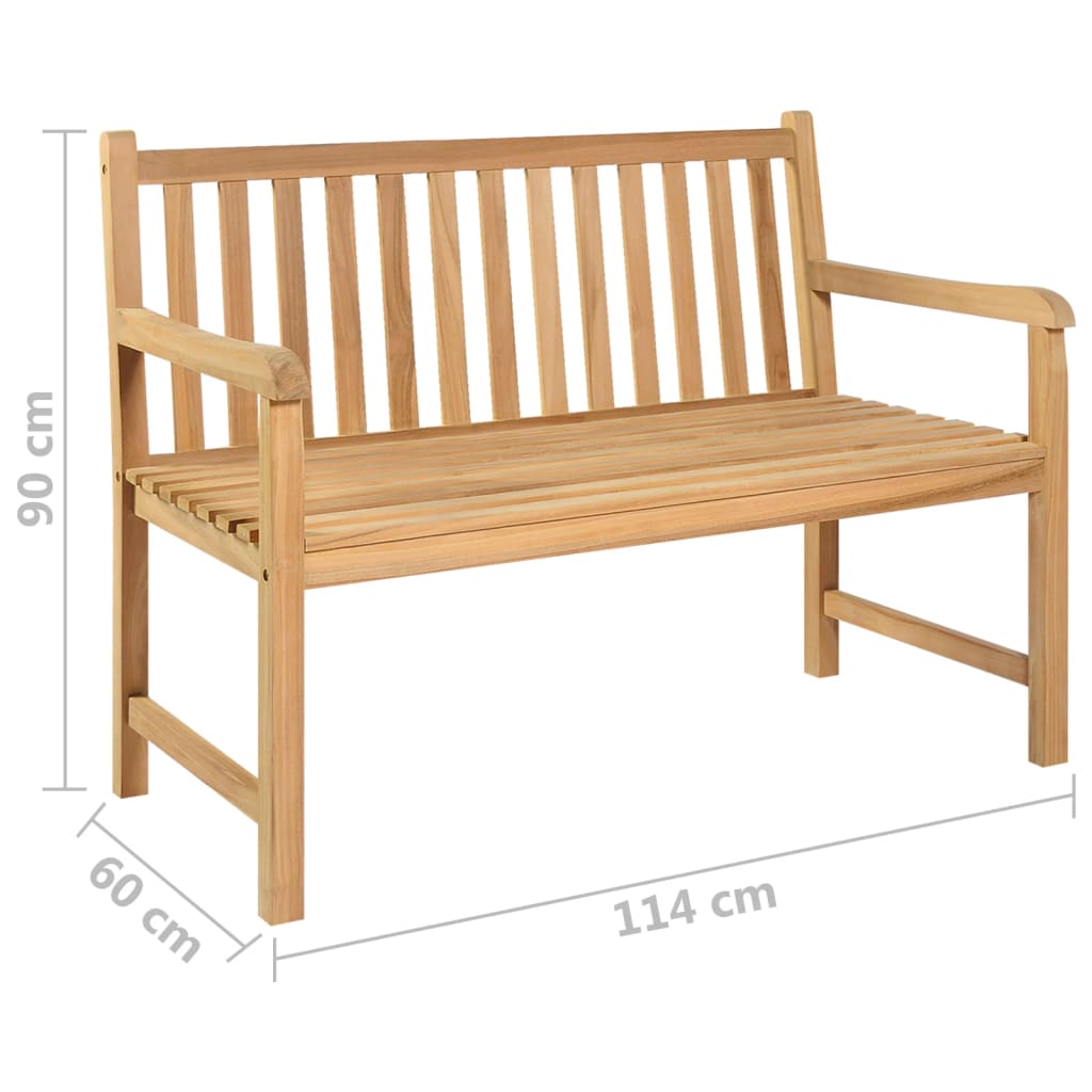 tömör tíkfa kerti pad 114 cm