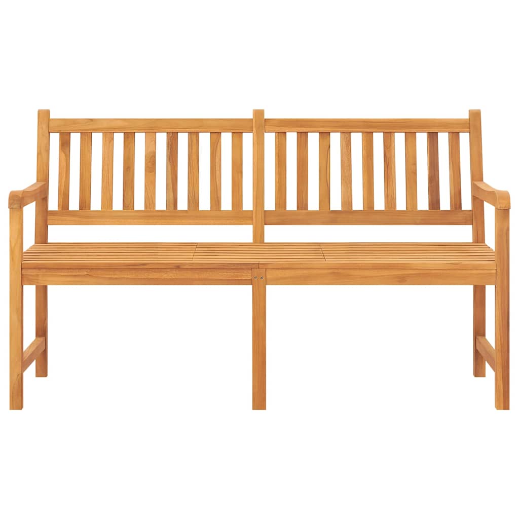 3 személyes tömör tíkfa kerti pad asztallal 150 cm
