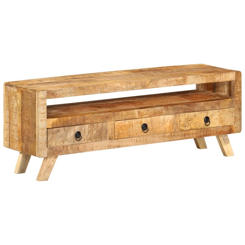 tömör mangófa TV-szekrény 110 x 30 x 40 cm