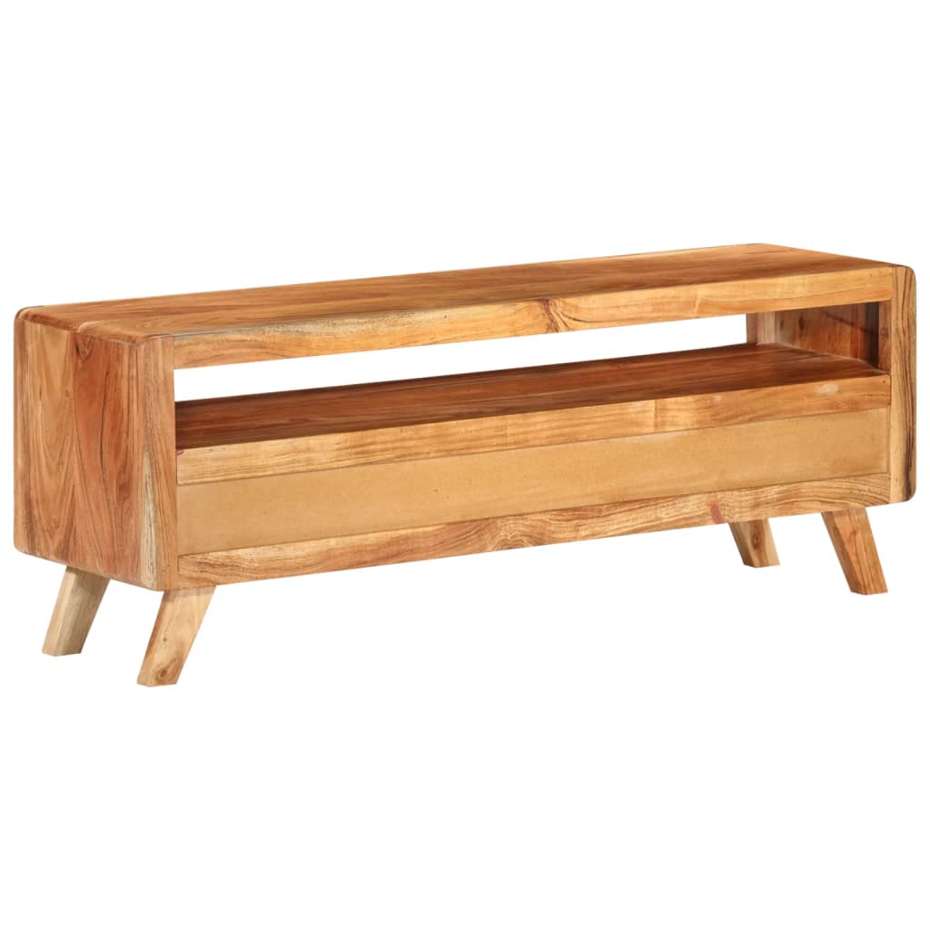 tömör akácfa TV-szekrény 110 x 30 x 40 cm
