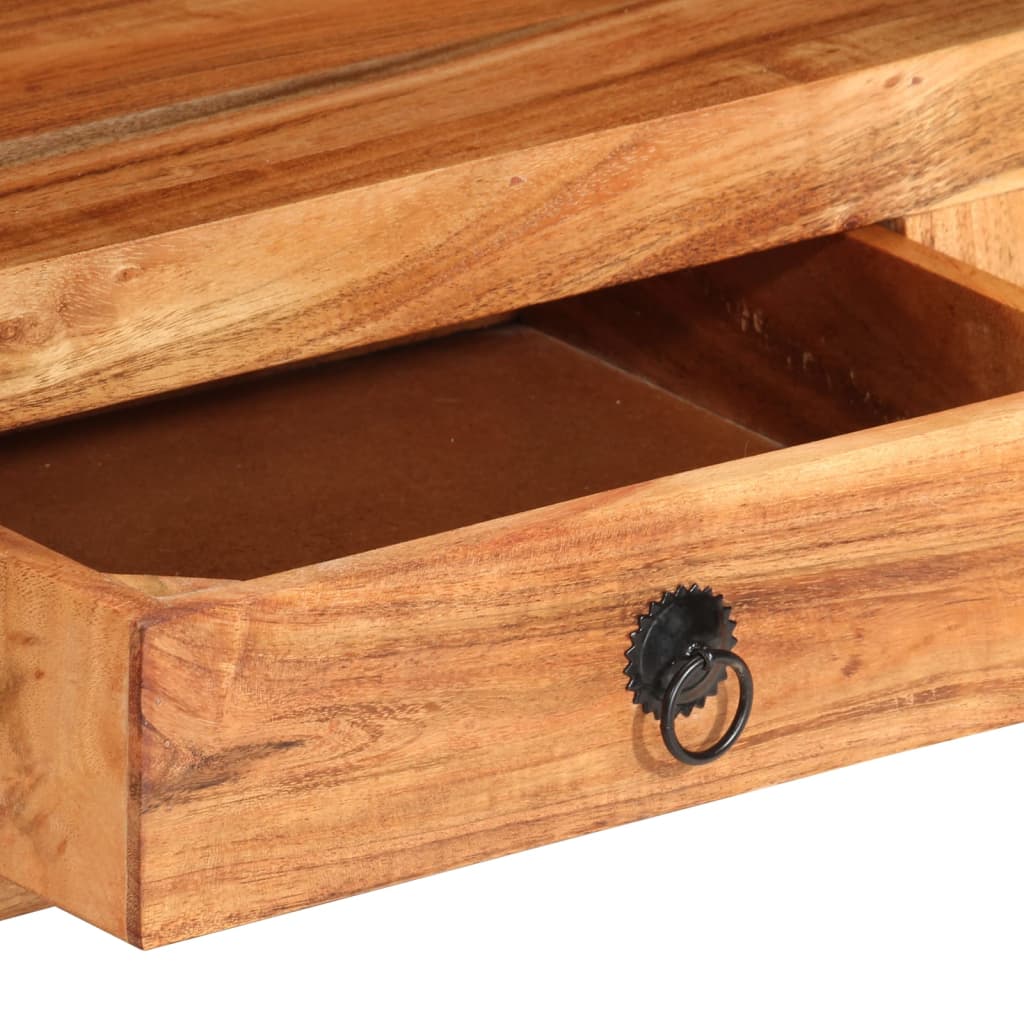 tömör akácfa TV-szekrény 110 x 30 x 40 cm