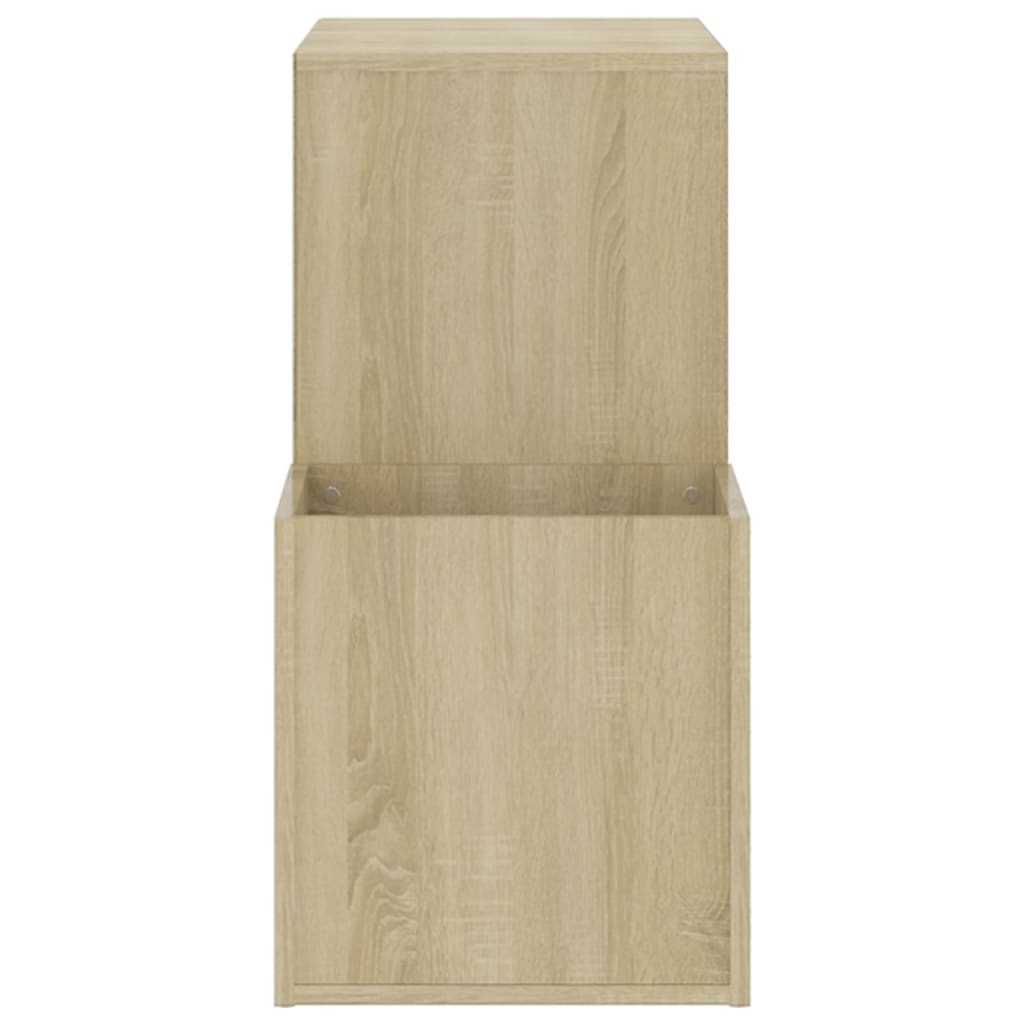 sonoma szerelt fa előszobai cipősszekrény 105 x 35,5 x 70 cm