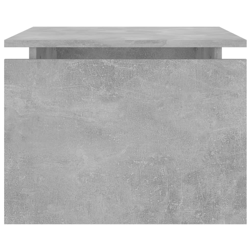 betonszürke szerelt fa dohányzóasztal 68 x 50 x 38 cm
