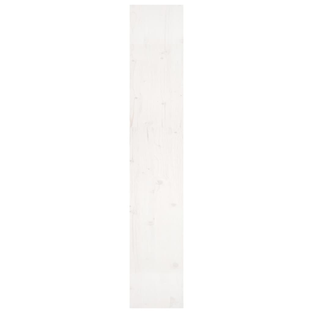 fehér tömör fenyőfa könyvszekrény/térelválasztó 80x30x167,4 cm