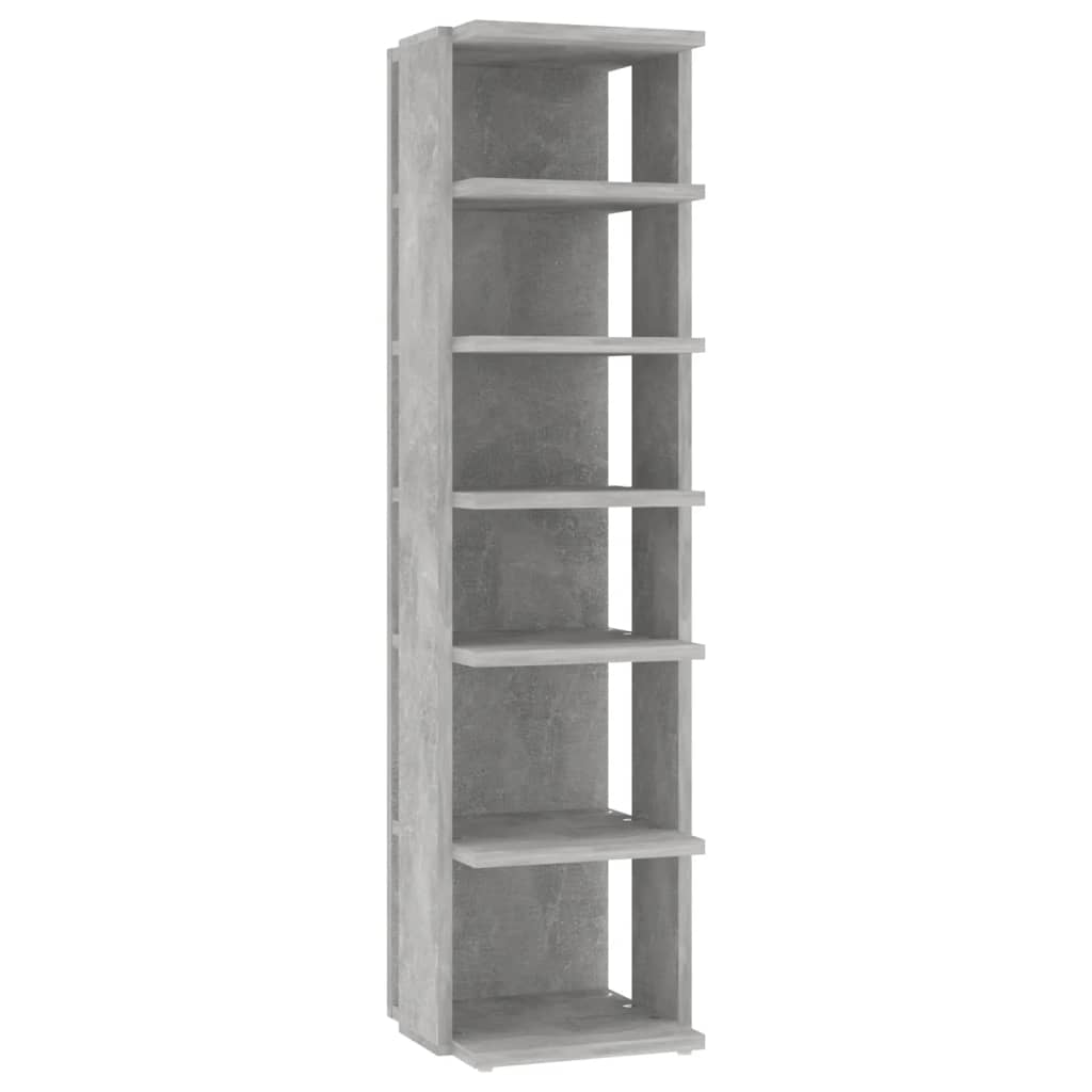2 db betonszürke cipősszekrény 27,5 x 27 x 102 cm