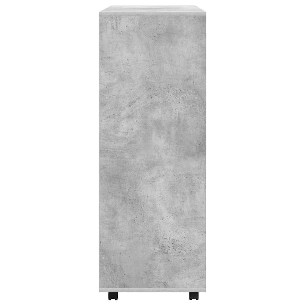 betonszürke szerelt fa ruhásszekrény 80 x 40 x 110 cm
