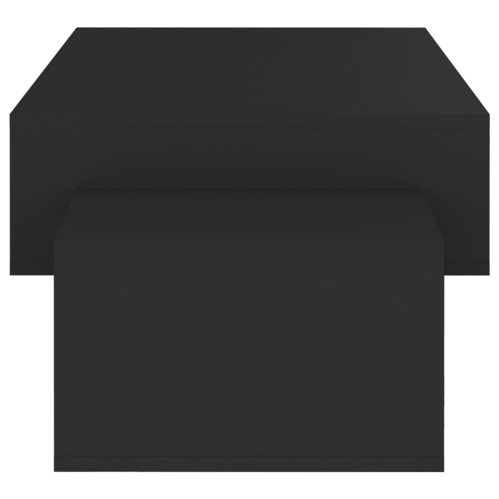 fekete szerelt fa dohányzóasztal 105 x 55 x 32 cm