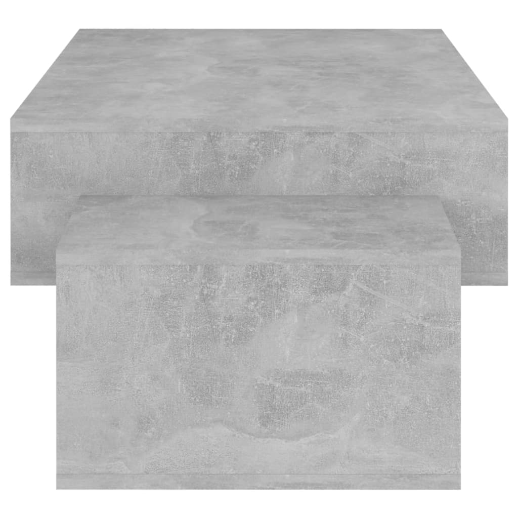 betonszürke szerelt fa dohányzóasztal 105 x 55 x 32 cm