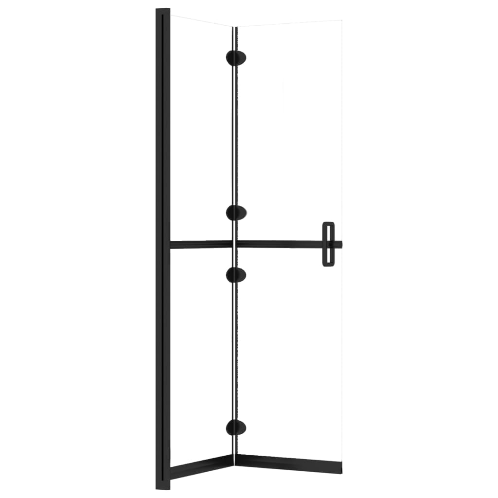 átlátszó ESG üveg összecsukható zuhanyfal 80 x 190 cm