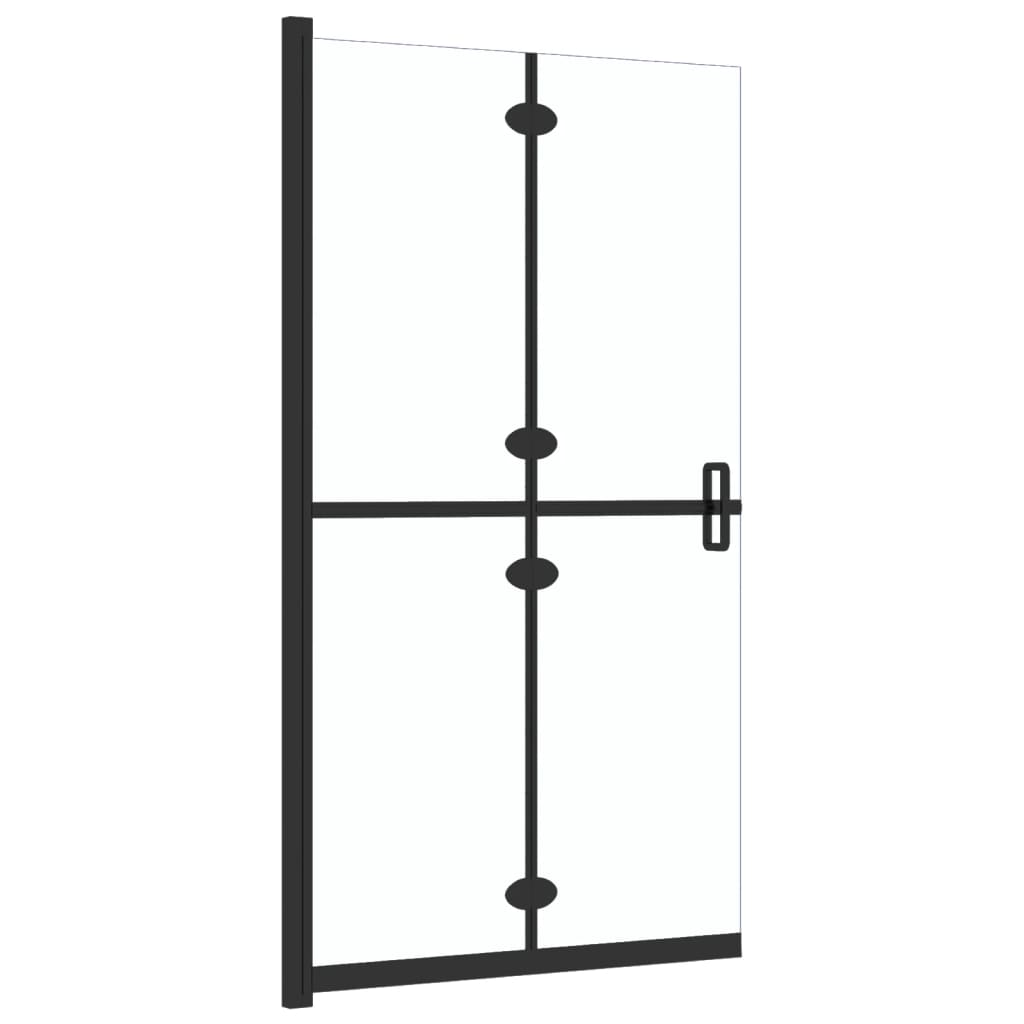 átlátszó ESG üveg összecsukható zuhanyfal 90 x 190 cm