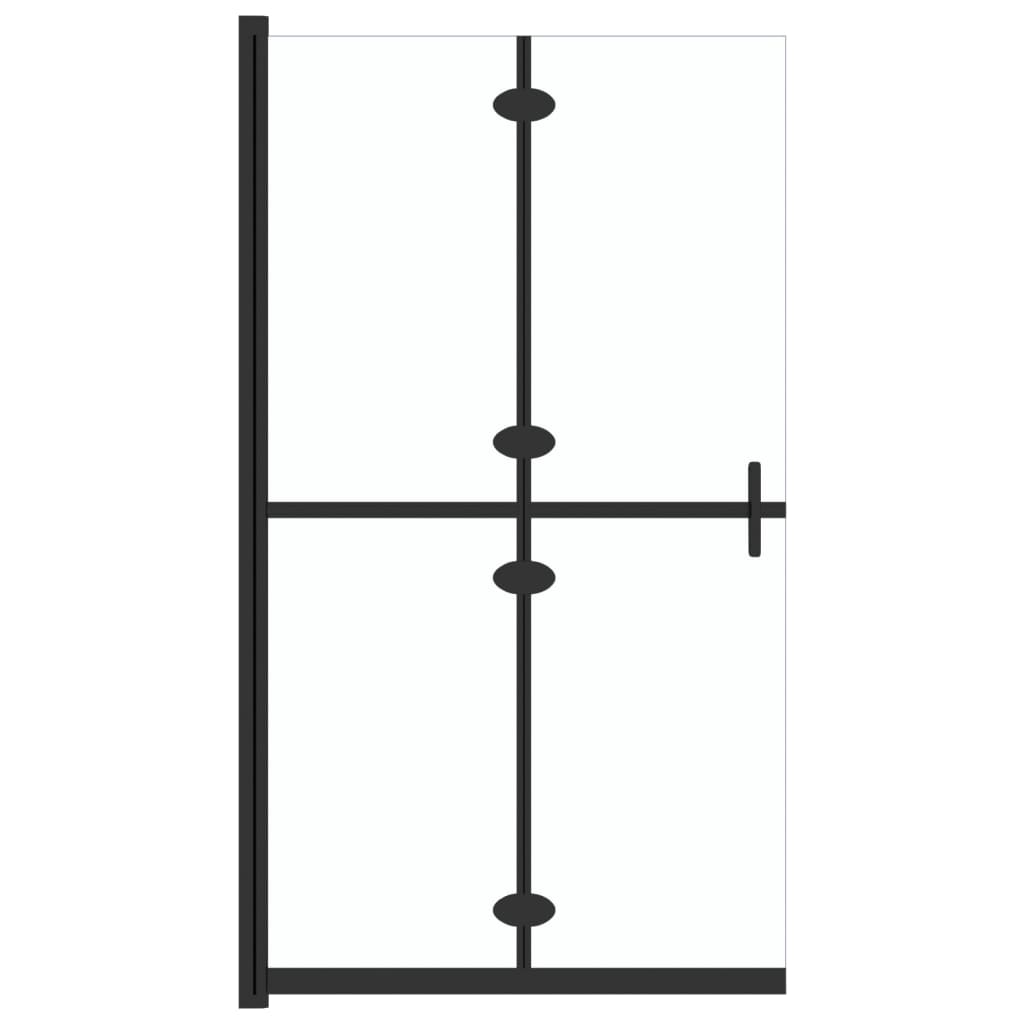 átlátszó ESG üveg összecsukható zuhanyfal 100 x 190 cm