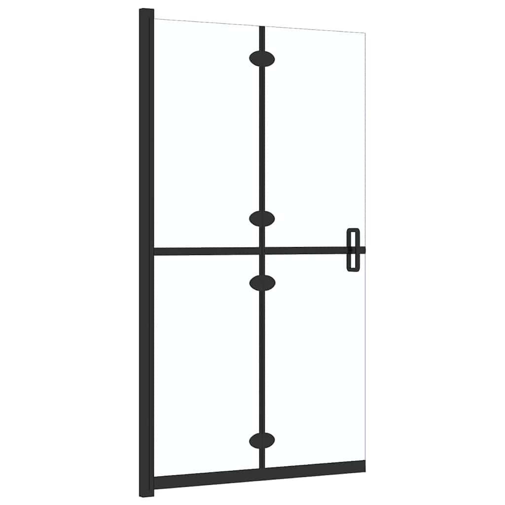 átlátszó ESG üveg összecsukható zuhanyfal 100 x 190 cm