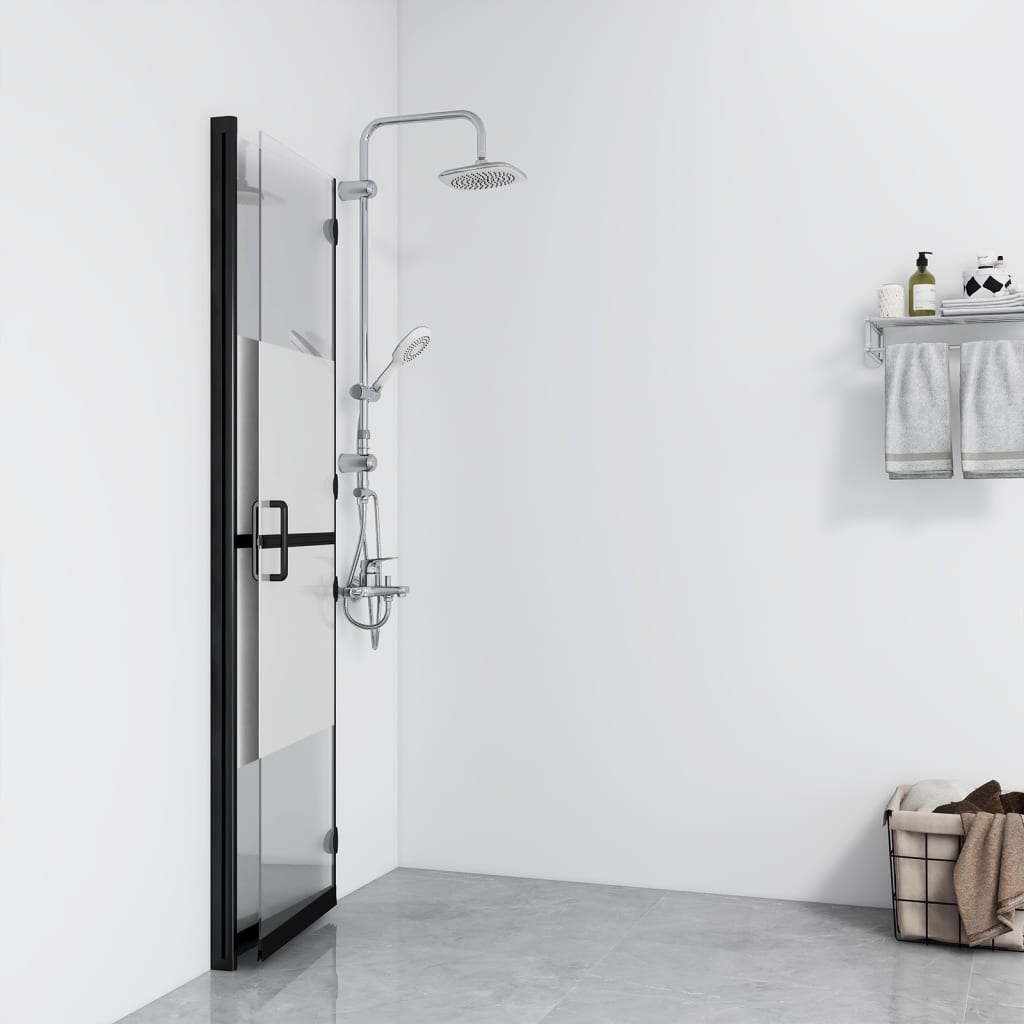 selyemmatt ESG üveg összecsukható zuhanyfal 70 x 190 cm