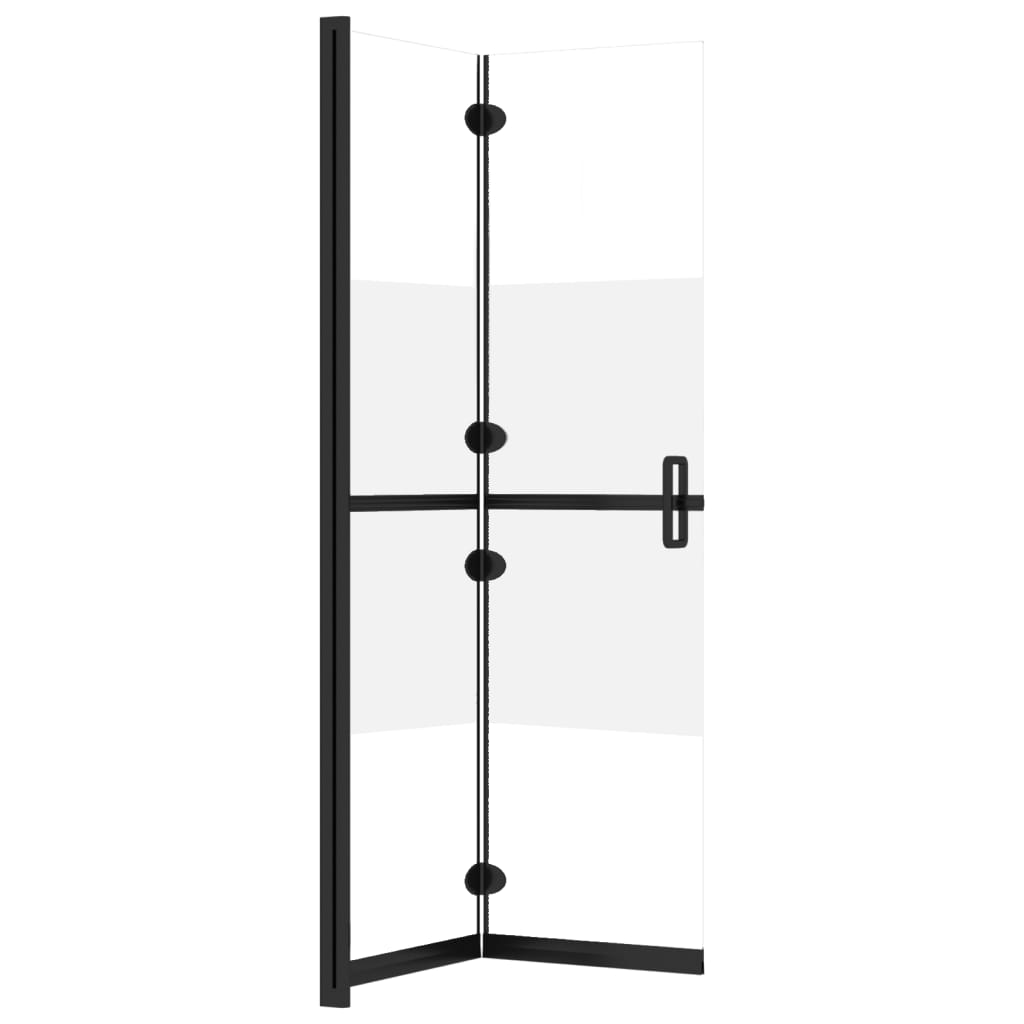 selyemmatt ESG üveg összecsukható zuhanyfal 80 x 190 cm