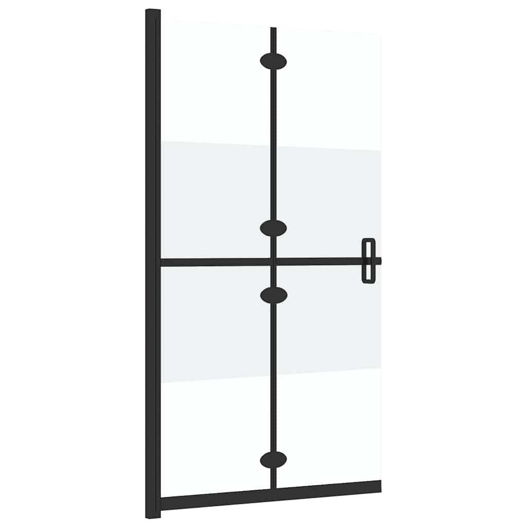 selyemmatt ESG üveg összecsukható zuhanyfal 100 x 190 cm