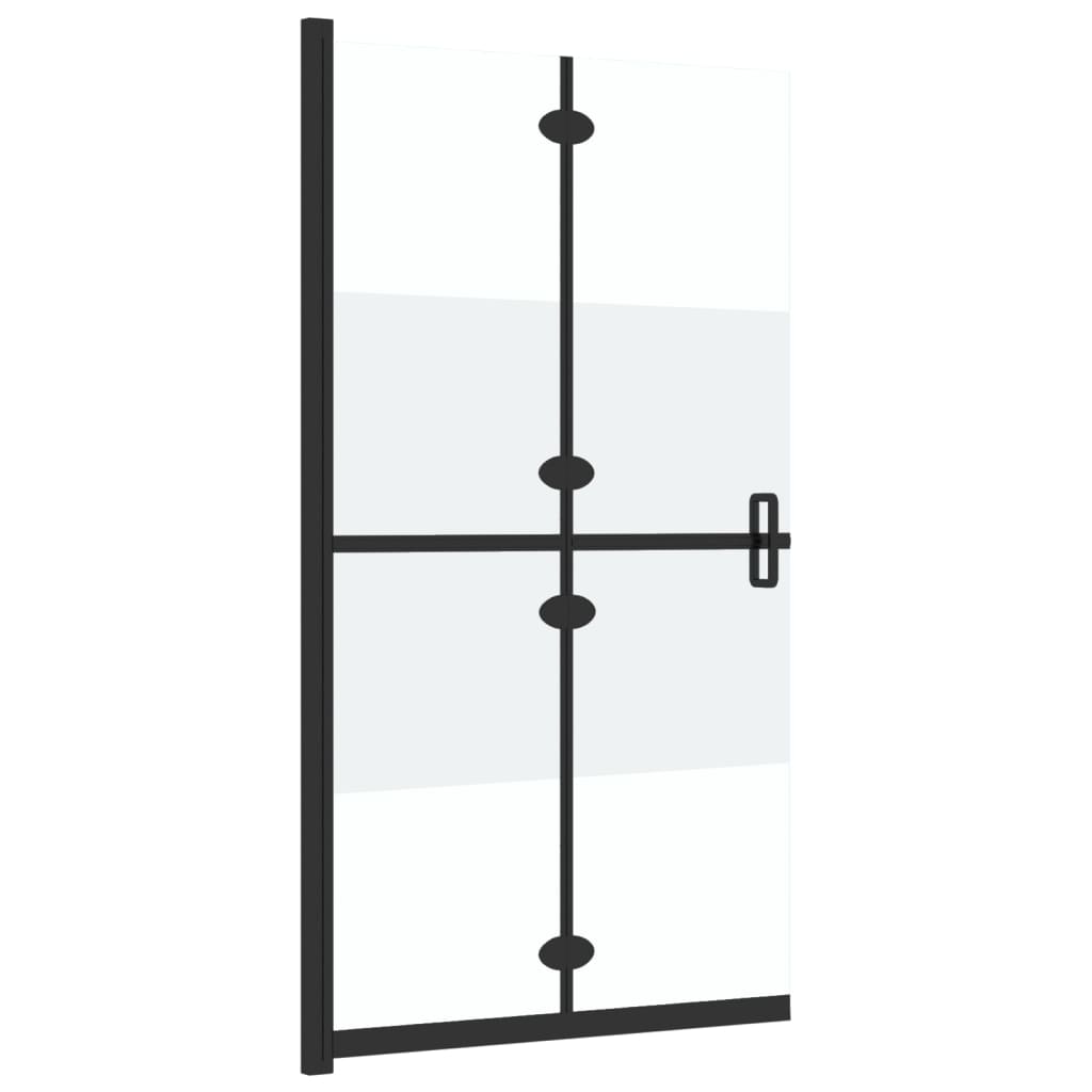 selyemmatt ESG üveg összecsukható zuhanyfal 120 x 190 cm