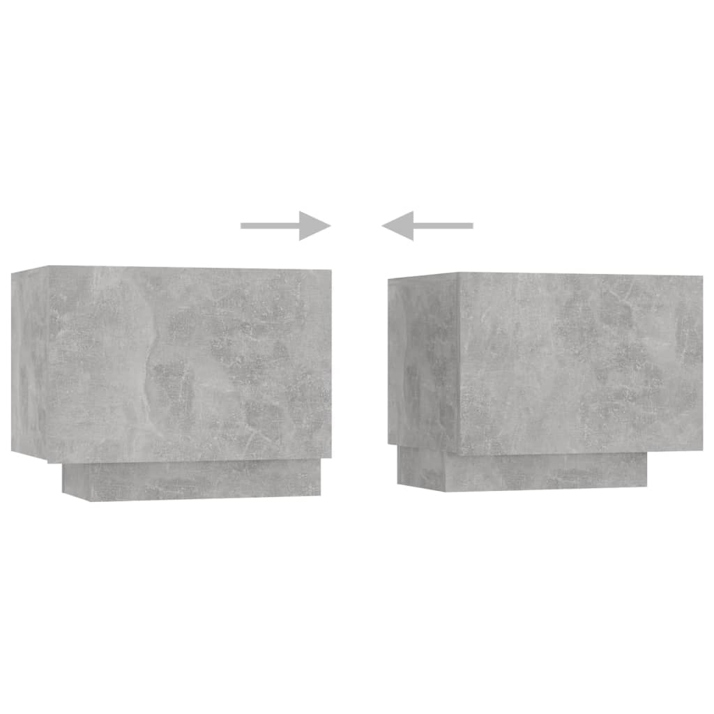 betonszürke TV-szekrény LED-lámpákkal 300 x 35 x 40 cm