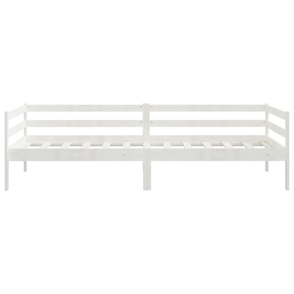fehér tömör fenyőfa kanapéágy 90 x 200 cm