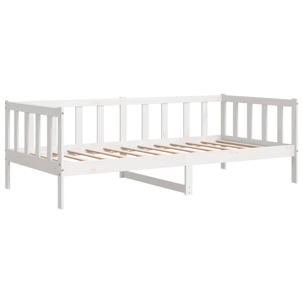 fehér tömör fenyőfa kanapéágy 90 x 200 cm