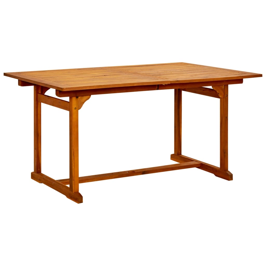 tömör akácfa kerti étkezőasztal (150-200) x 100 x 75 cm