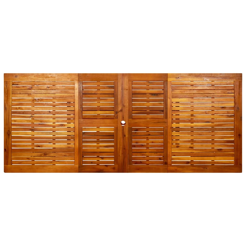 tömör akácfa kerti étkezőasztal (150-200) x 100 x 75 cm
