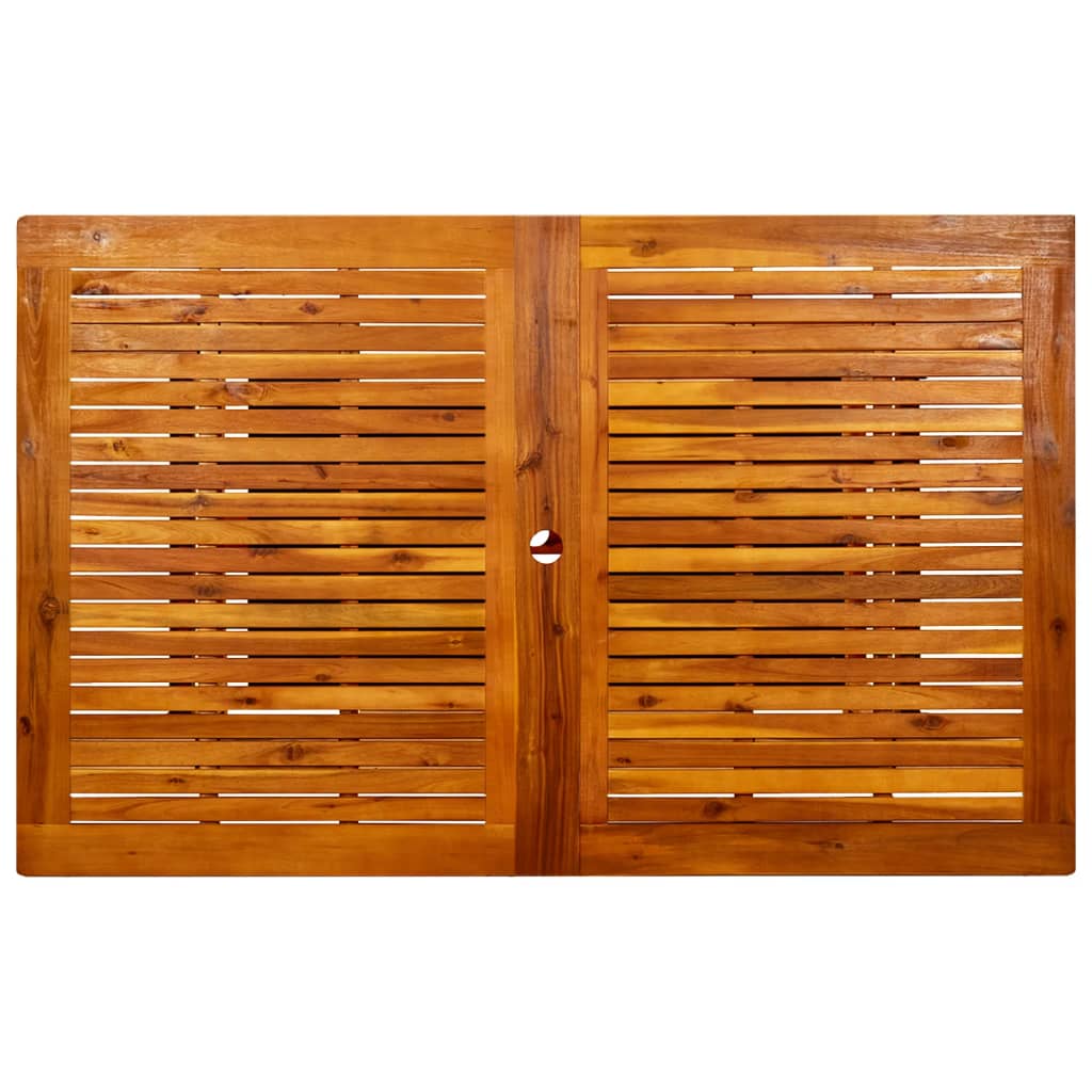 tömör akácfa kerti étkezőasztal (150-200) x 100 x 75 cm