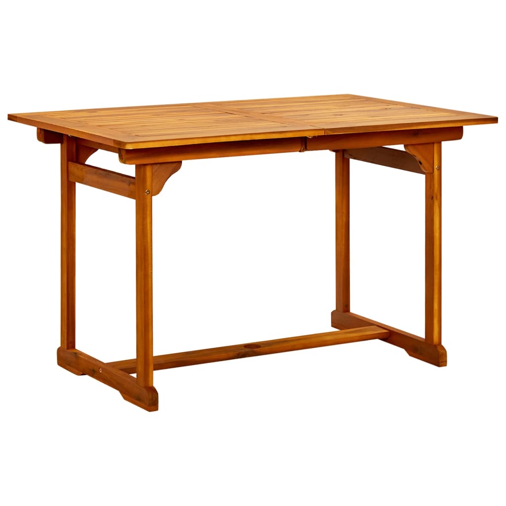 tömör akácfa kerti étkezőasztal (120-170) x 80 x 75 cm