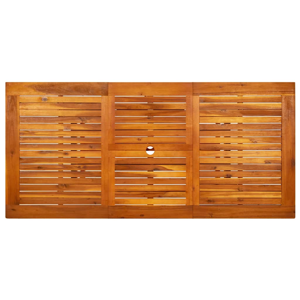 tömör akácfa kerti étkezőasztal (120-170) x 80 x 75 cm