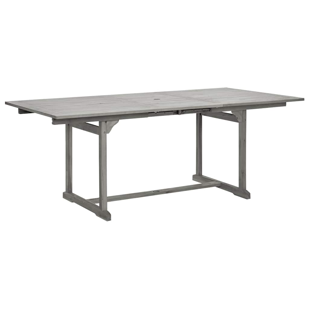 tömör akácfa kerti étkezőasztal (150-200) x 100 x 75 cm