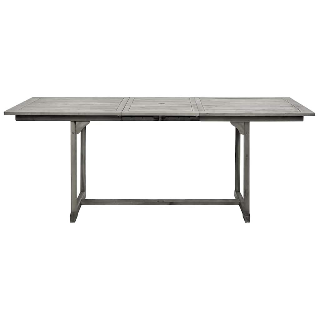 tömör akácfa kerti étkezőasztal (150-200) x 100 x 75 cm