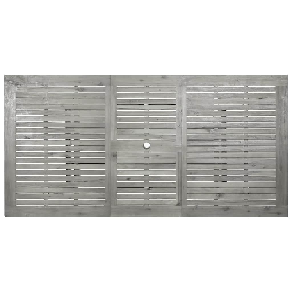 tömör akácfa kerti étkezőasztal (150-200) x 100 x 75 cm