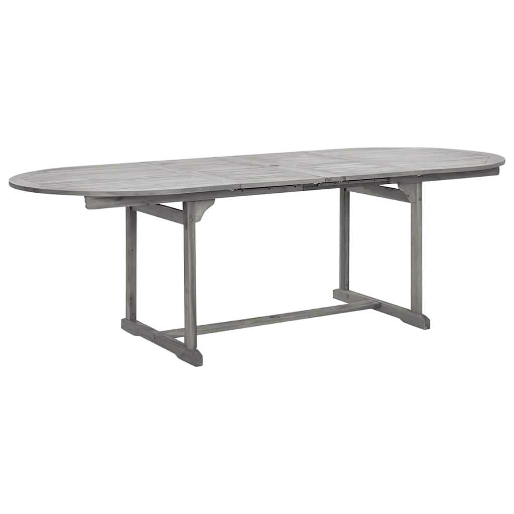 tömör akácfa kerti étkezőasztal (160-240) x 100 x 75 cm